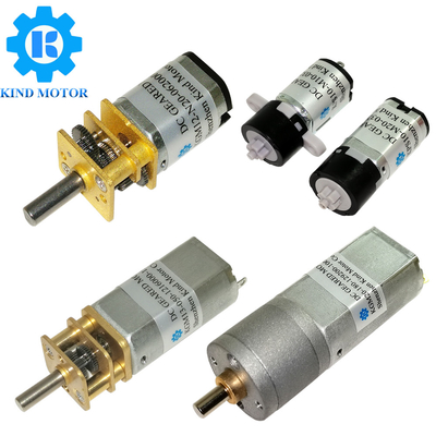 Motor Gear Spur DC 3.1W yang kuat 0.1-10 Kg.cm Torsi Motor Mikro 3V-12V Bergerak Sikat / Tanpa Sikat