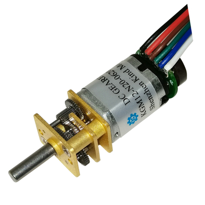 200rpm 12mm N20 Gearbox Dc Motor Torsi Tinggi Dengan Poros Diperpanjang