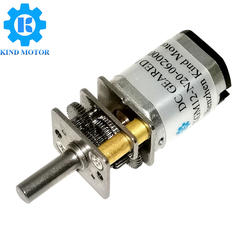 Micro DC Geared Motor 1 10-1 1000 Gear Ratio 3V-12V Tegangan 10-2000 RPM 4 lubang pemasangan