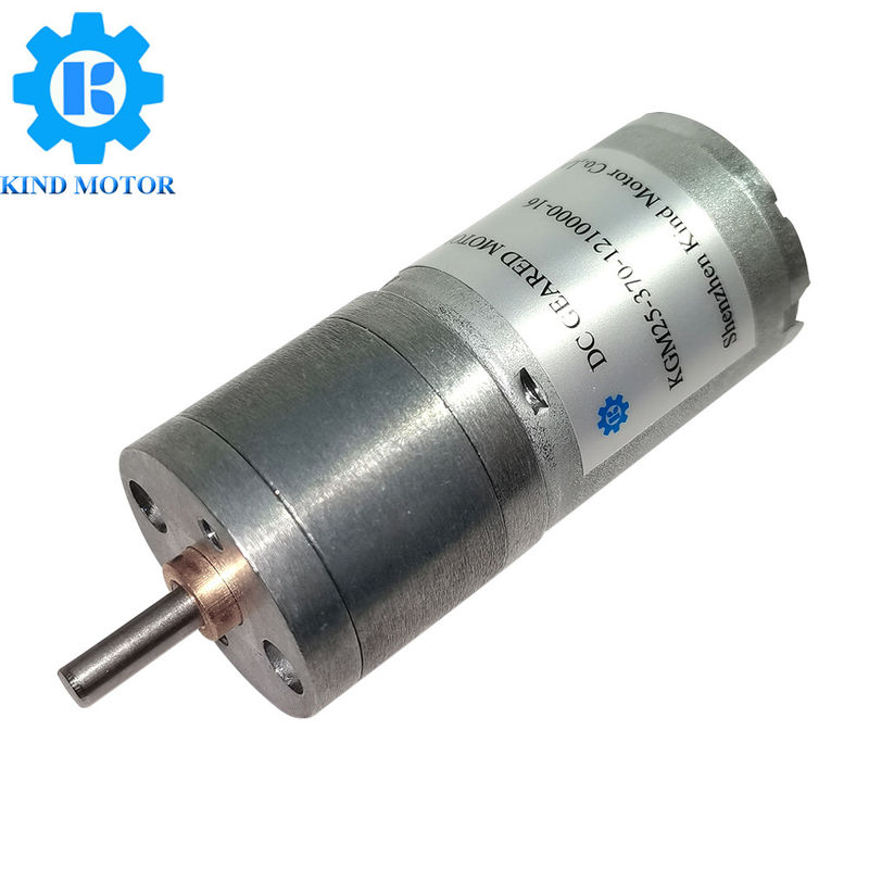 Torsi tinggi 4mm D poros gm25 370 kecil 25mm 25D mm dc 6v 12v 24v kotak gear logam gearmotors