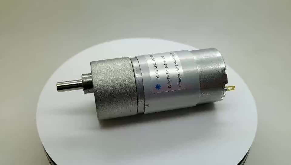 Low noise carbon brush gm37-555 dia 35mm 37mm 24v 100rpm 300 rpm dc gear motor listrik 12v 27720